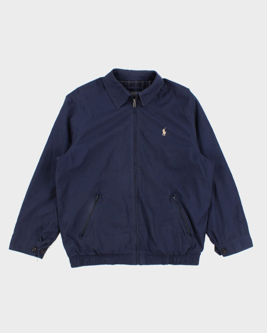 Men's Vintage Blue Ralph Lauren Zip Up Track Jacket - M