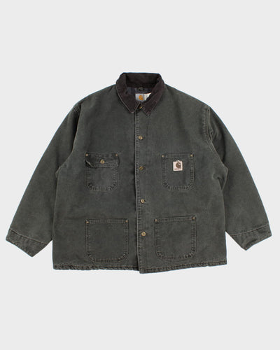 Vintage Carhartt Fleece Lined Thick Work Wear Jacket - XXL