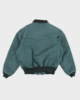 Vintage Carhartt Fleece Lined Green Work Wear Jacket - XL