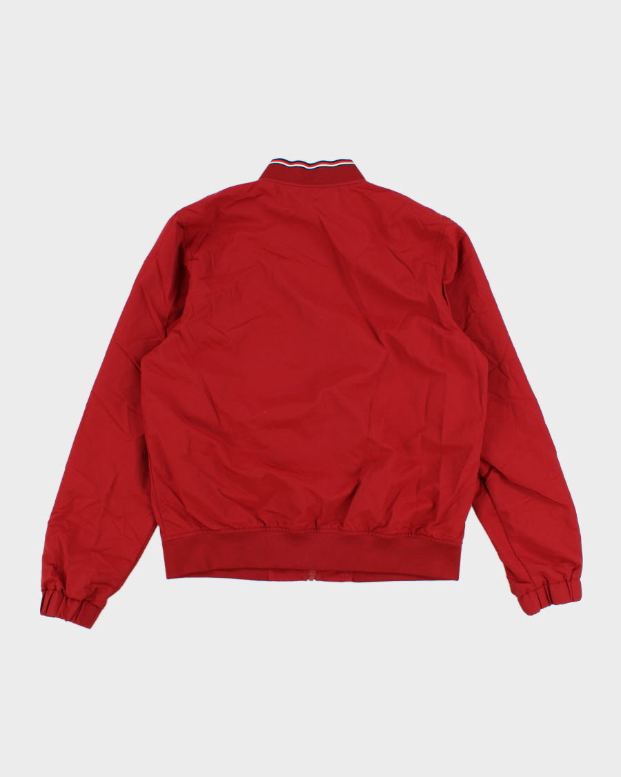 00s Tommy Hilfiger Red Water Resistant Bomber Jacket - M