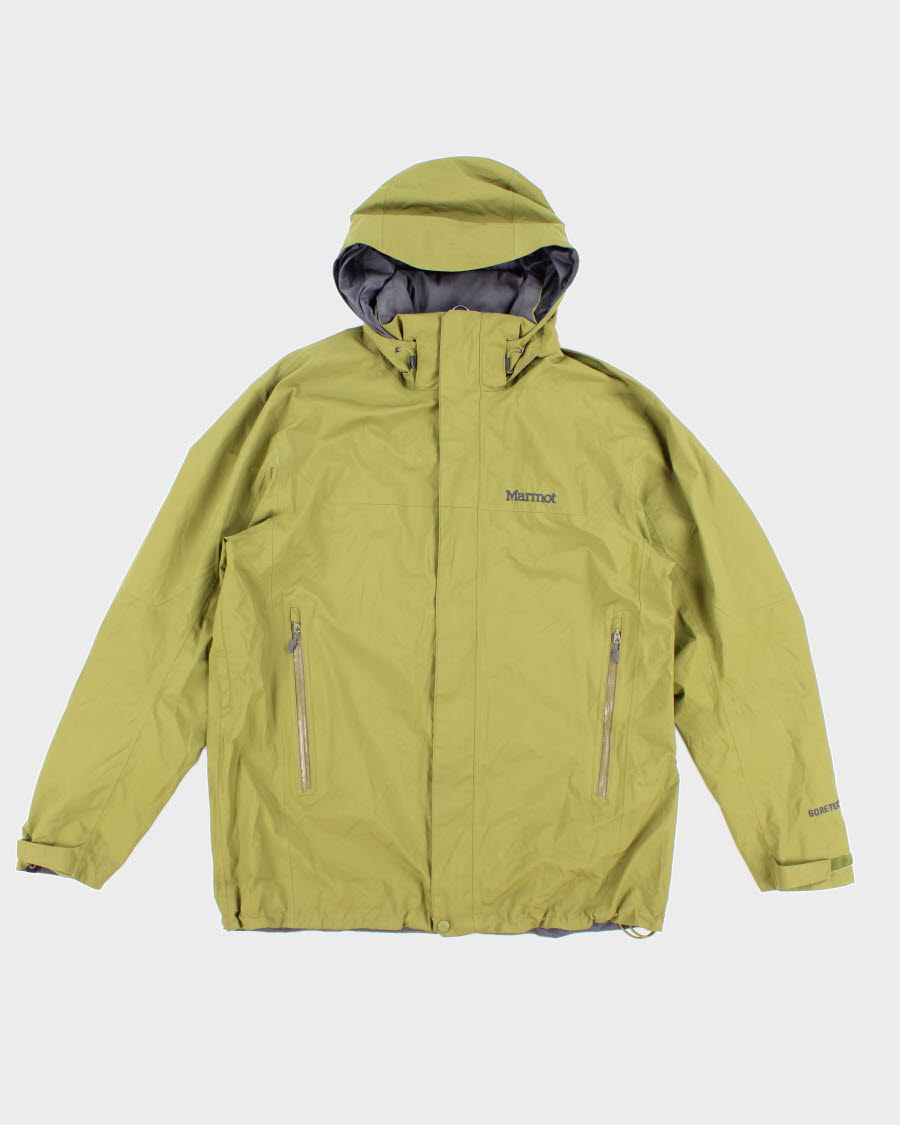 Mens Green Marmot Gore-Tex Hooded Jacket - L