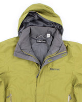 Mens Green Marmot Gore-Tex Hooded Jacket - L