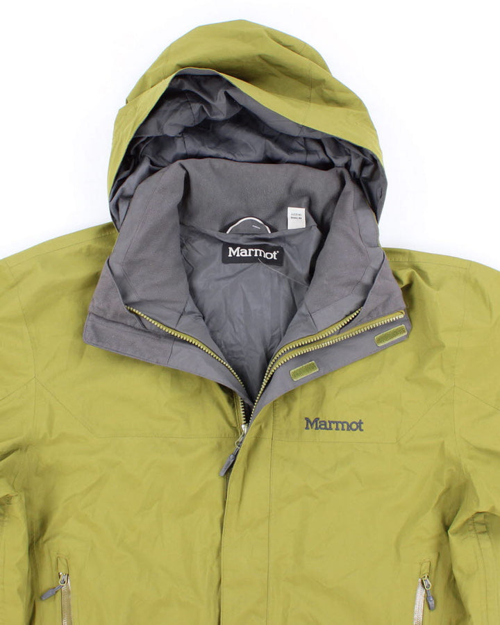 Mens Green Marmot Gore-Tex Hooded Jacket - L
