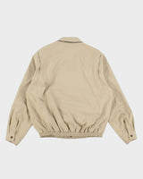Mens Beige Ralph Lauren Zip Up Harrington Jacket - M
