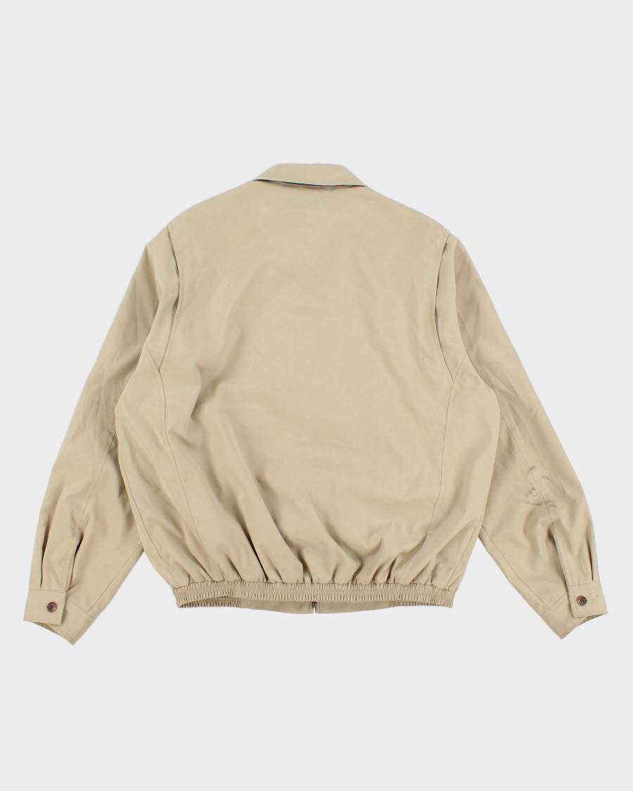 Mens Beige Ralph Lauren Zip Up Harrington Jacket - M