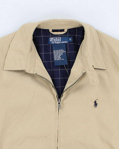 Mens Beige Ralph Lauren Zip Up Harrington Jacket - M