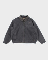 Men's Vintage  Grey Cotton Workwear Jacket - XXL