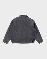 Men's Vintage  Grey Cotton Workwear Jacket - XXL