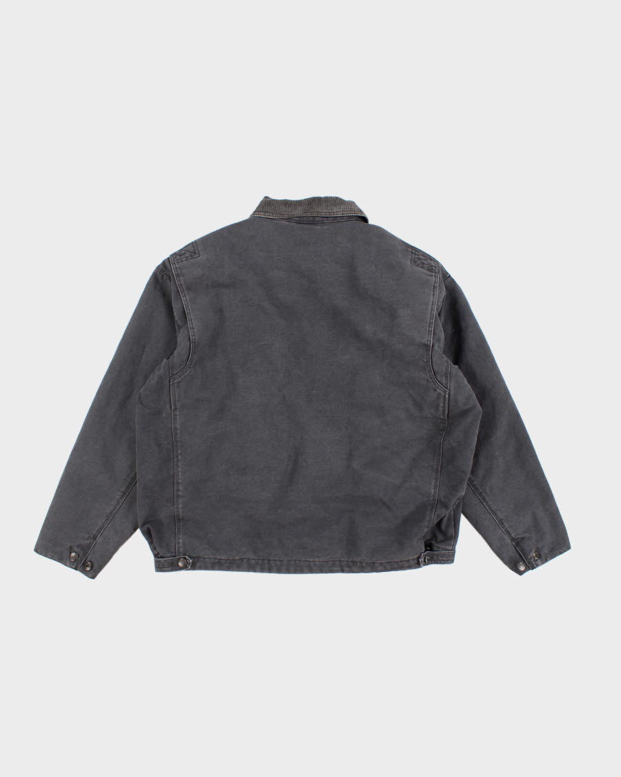 Men's Vintage  Grey Cotton Workwear Jacket - XXL