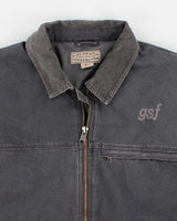 Men's Vintage  Grey Cotton Workwear Jacket - XXL