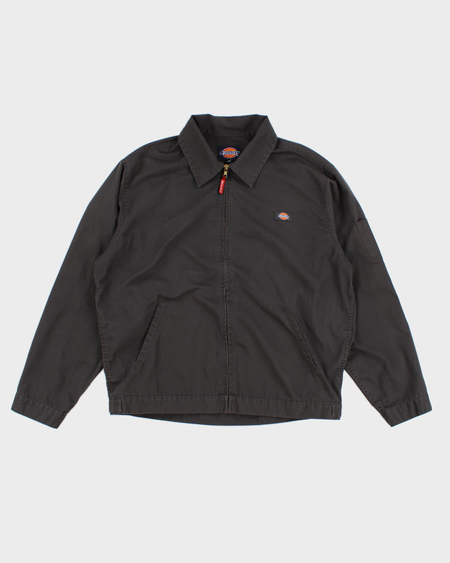 Mens Black Dickies Harrington jacket - L