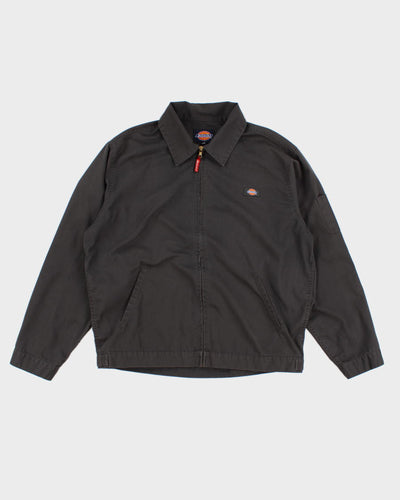 Mens Black Dickies Harrington jacket - L