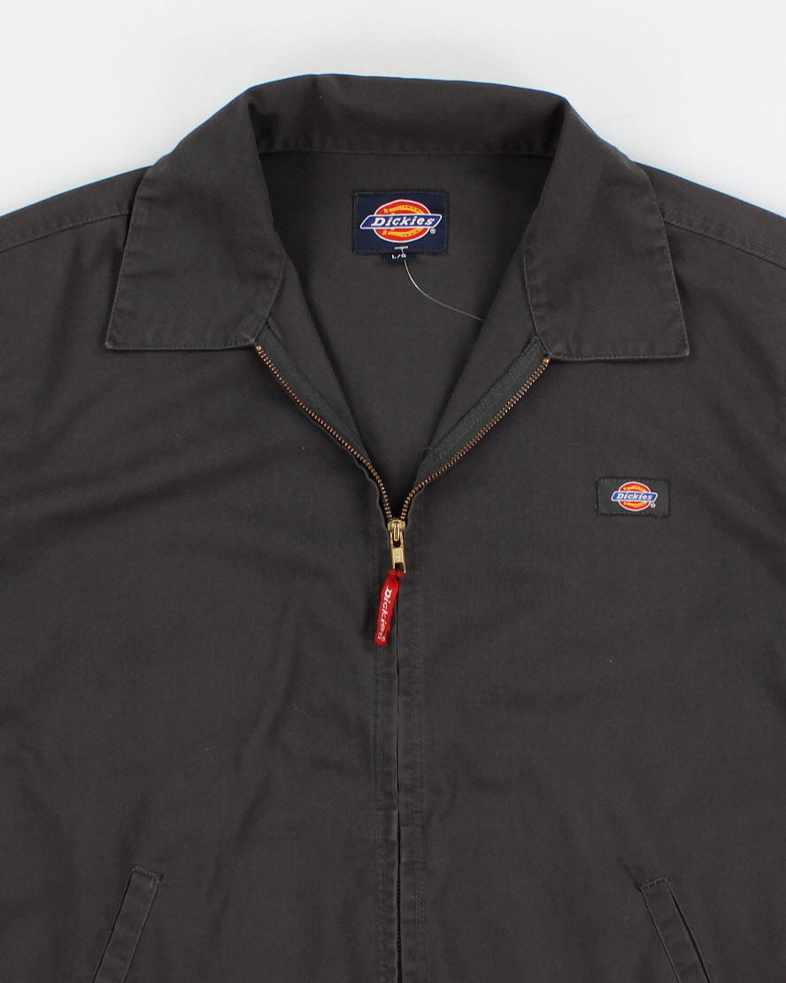 Mens Black Dickies Harrington jacket - L
