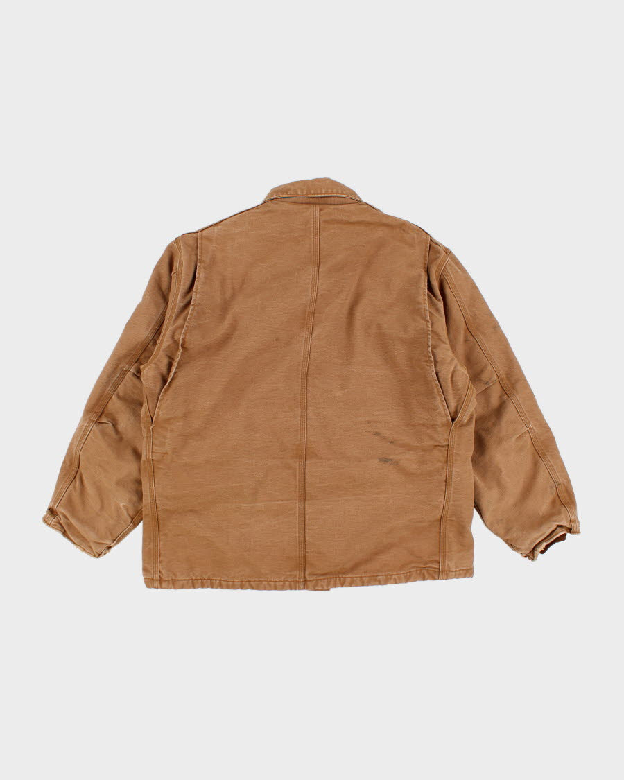 Men's Vintage Tan Carhartt Flame Resistant Jacket - XL