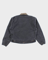 Men's Vintage Fleece Lined Blue Carhart Jacket - L