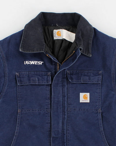 Men's Vintage Blue Carhartt Jacket - XXL