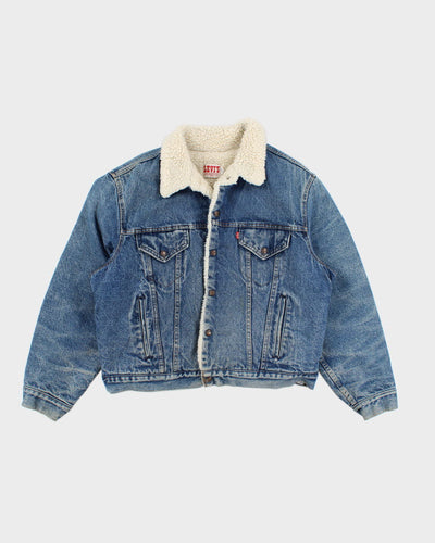 Vintage 80s Levi's Sherpa Lined Denim Jacket - L