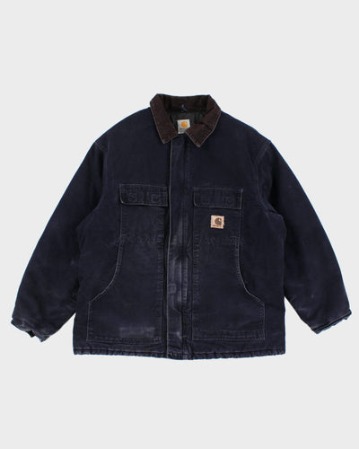 Mens Navy Carhartt Workwear Jacket - XL