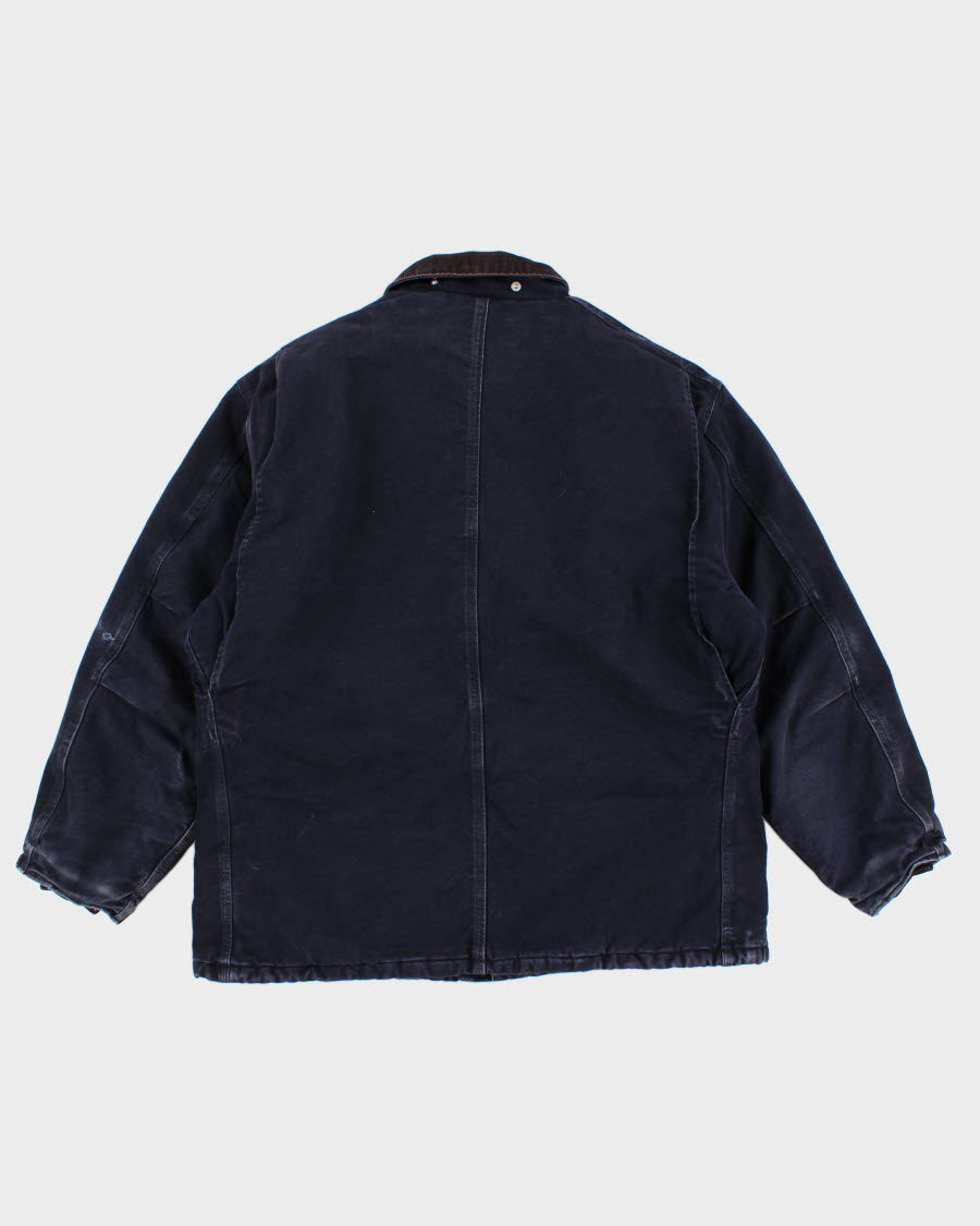 Mens Navy Carhartt Workwear Jacket - XL