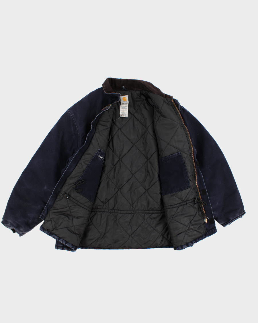 Mens Navy Carhartt Workwear Jacket - XL