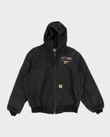 Vintage Men's Black Carhartt hooded Jacket - S