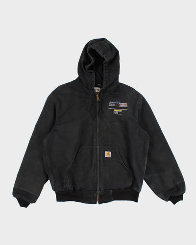 Vintage Men's Black Carhartt hooded Jacket - S