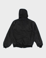 Vintage Men's Black Carhartt hooded Jacket - S