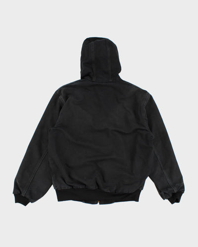 Vintage Men's Black Carhartt hooded Jacket - S