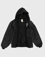 Vintage Men's Black Carhartt hooded Jacket - S