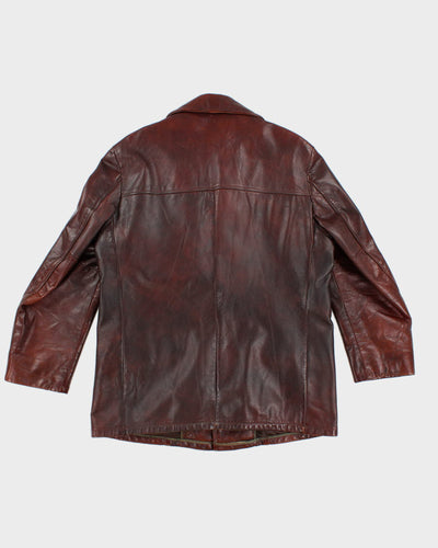 Vintage 70's Men's  Brown Leather Jacket - L