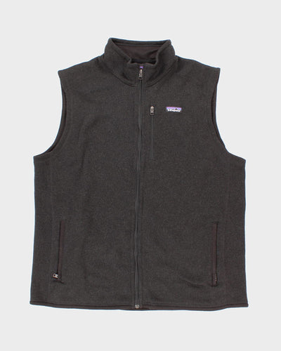 Men's Black Patagonia Zip Up Vest - XXL