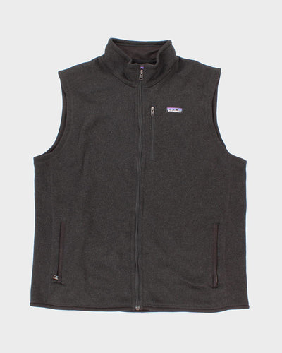 Men's Black Patagonia Zip Up Vest - XXL