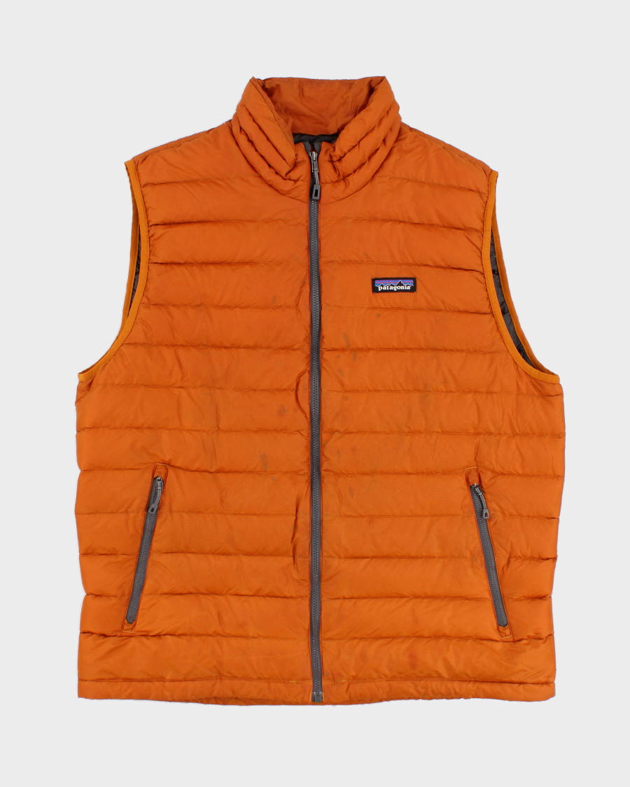 Men's Orange Patagonia Insulated Zip-Up Vest - L