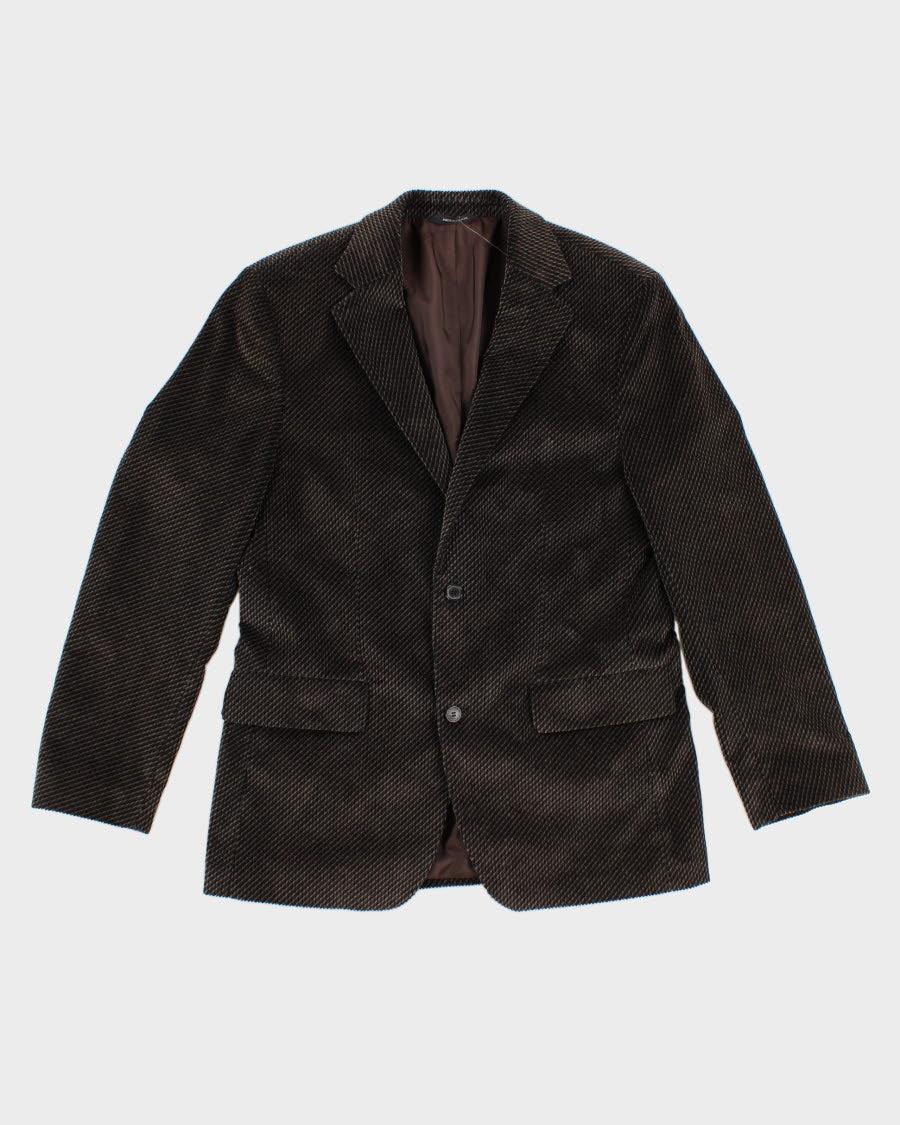 Men's Brown Boss Velvet Cord Blazer - L