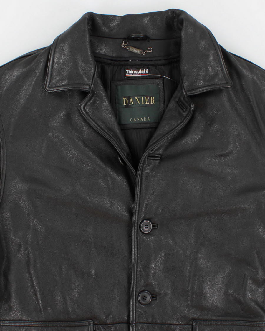 Danier Lined Leather Coat - M