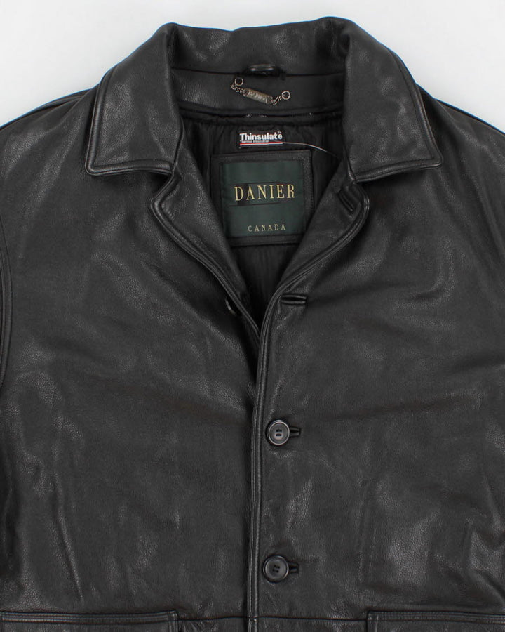 Danier Lined Leather Coat - M