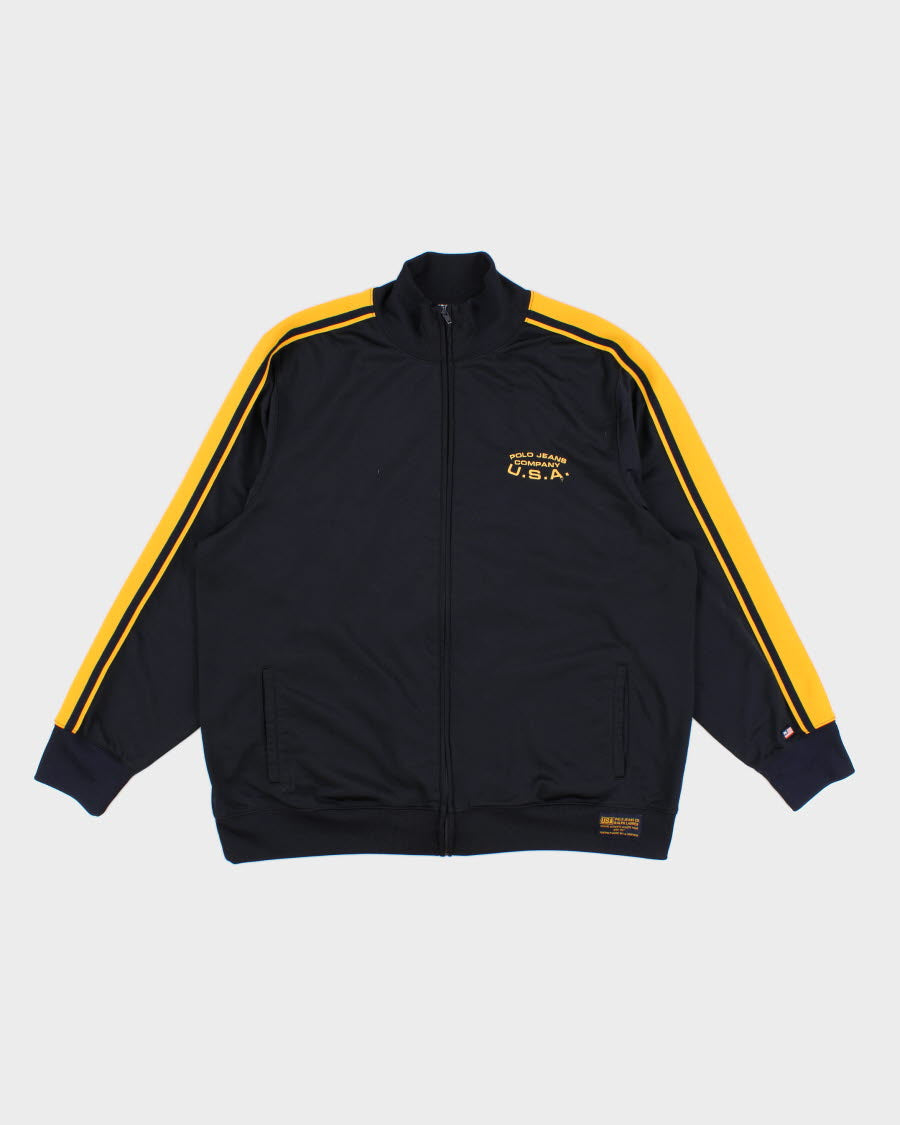 Mens Navy and Yellow Polo Ralph Lauren Jacket - L