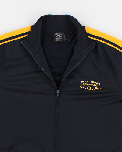Mens Navy and Yellow Polo Ralph Lauren Jacket - L
