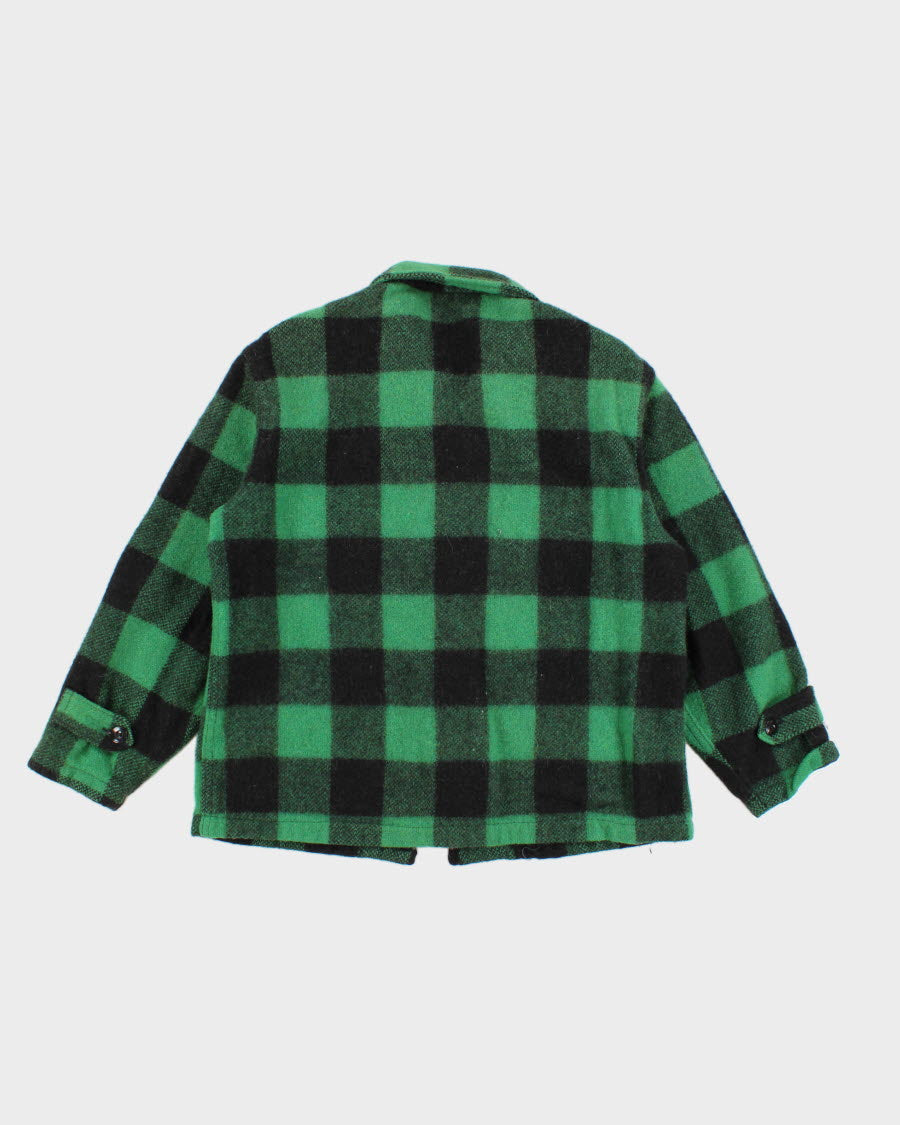 50's Vintage Green 5 Brother Union Made Wool Jacket - S