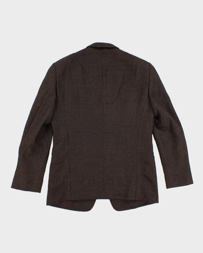 Men's Brown Harry Rosen Wool Blazer - XL