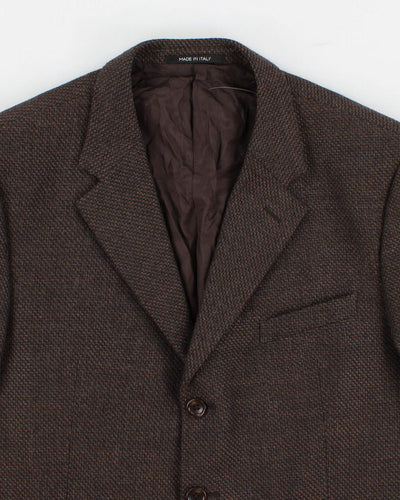 Men's Brown Harry Rosen Wool Blazer - XL