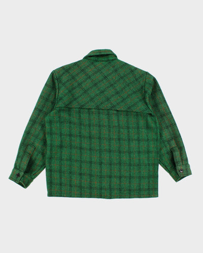 70's Vintage Men's Green Pioneer Wool Hunting Jacket - M