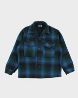 70's Vintage Men's Blue Pendleton Wool Jacket - M