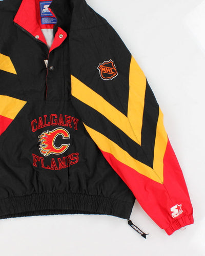 Vintage Men's Starter NFL Calgary Quart Zip Wind Breaker - L