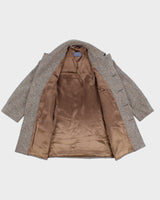 Mens Vintage 1970s Grey Confetti Pattern Pendleton Wool Coat - M