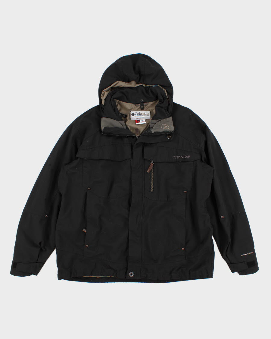 Men's Black Columbia Titanium Hooded Jacket - XL