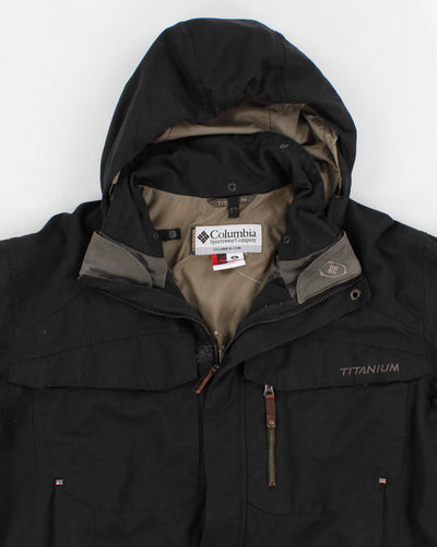 Men's Black Columbia Titanium Hooded Jacket - XL