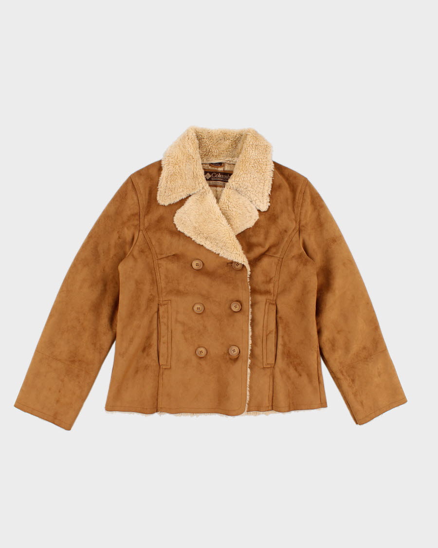 Men's Tan Columbia Fleece lined jacket - L