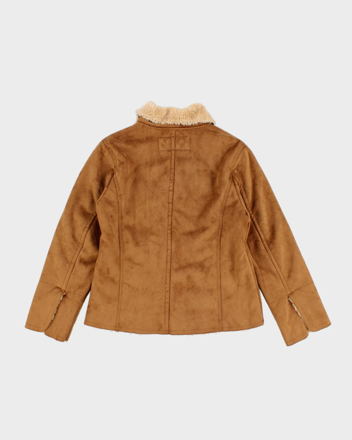 Men's Tan Columbia Fleece lined jacket - L