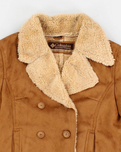 Men's Tan Columbia Fleece lined jacket - L